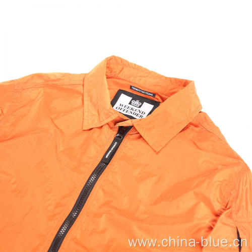 men's fashion design soft nylon jacket